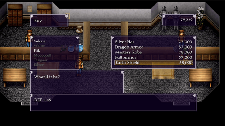 Late-Game Gregminster Armour Shop