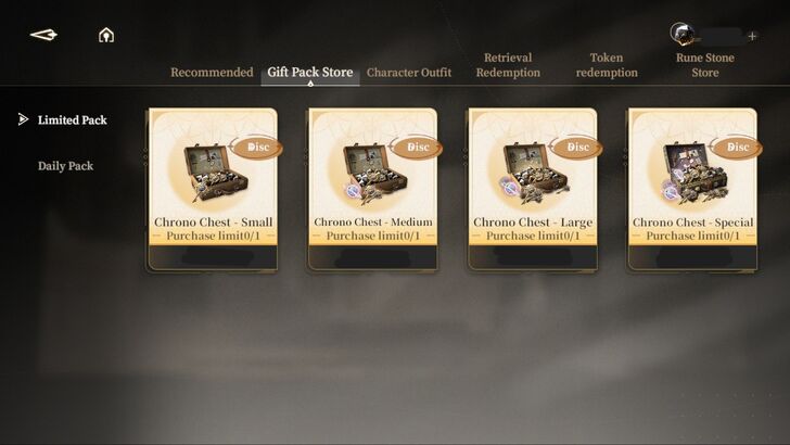 Limited-Time Items