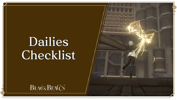 Dailies Checklist