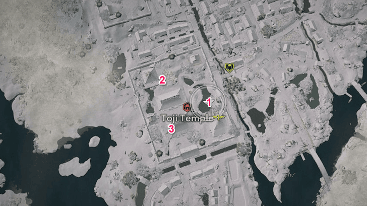 Toji Temple All Page Map Location