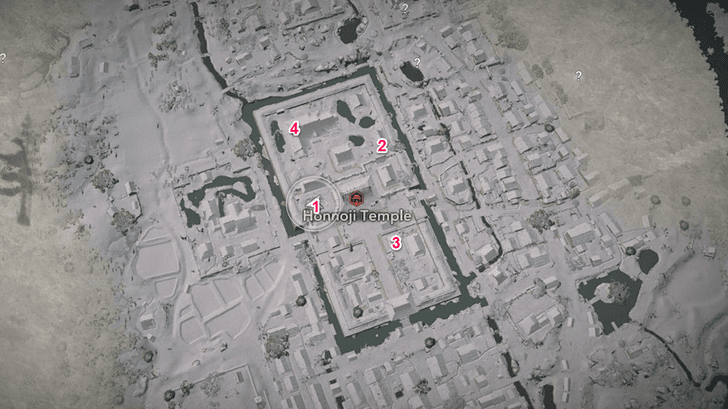 Honnoji Temple All Page Locations