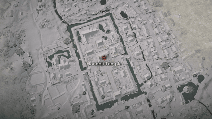 Honnoji Temple Lost Page 2 Map Location