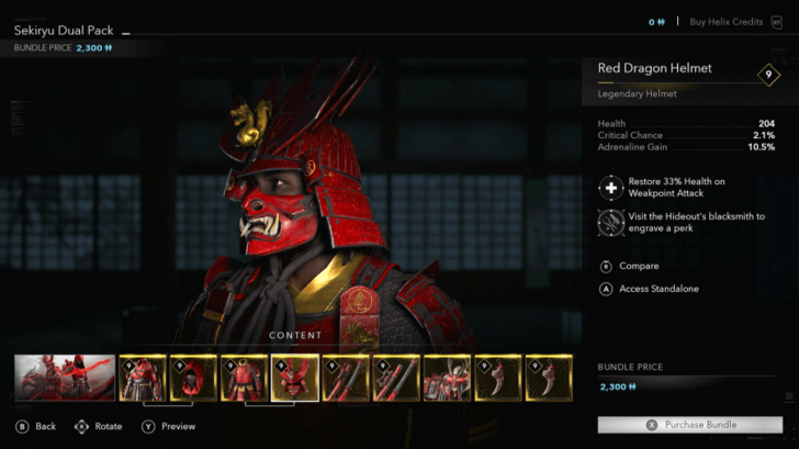 AC Shadows Red Dragon Helmet Location in DLC