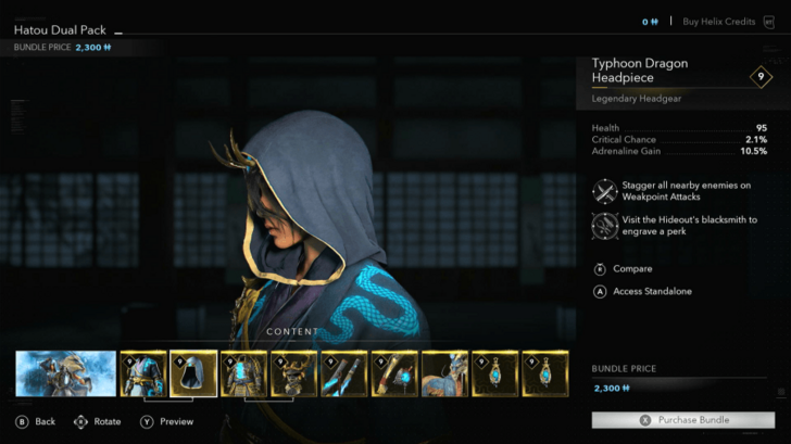 AC Shadows Typhoon Dragon Headpiece Location in DLC