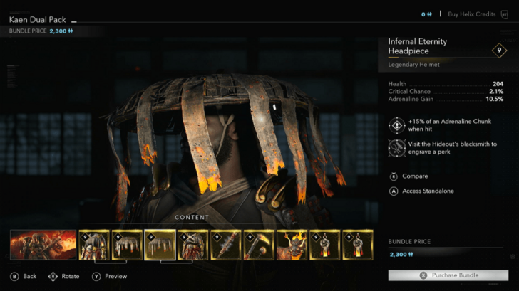 AC Shadows Infernal Eternity Headpiece Location in DLC