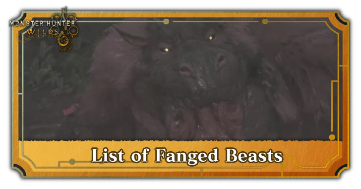List of Fanged Beasts