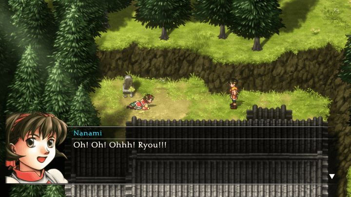 Suikoden 2 - Meeting Nanami at Genkaku