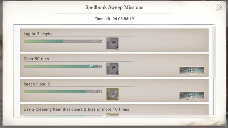 Event Mission Spellbook Sweep