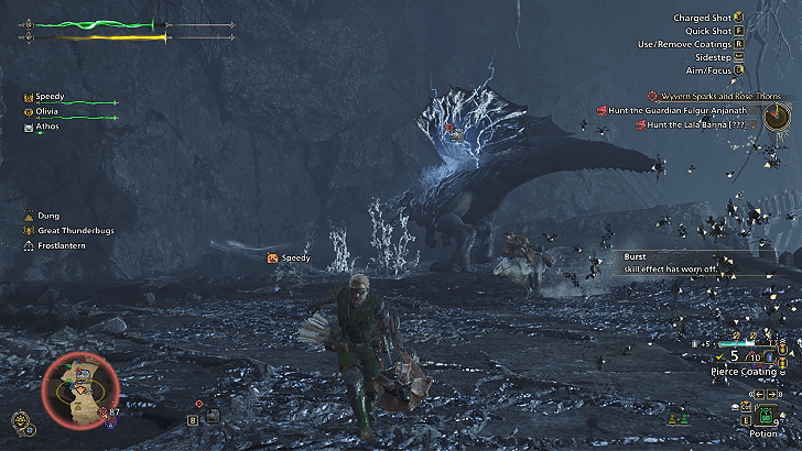 Running From Guardian Fulgur Anjanath
