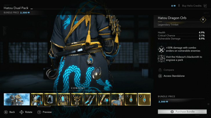 AC Shadows Hatou Dragon Orb Trinket Location in DLC