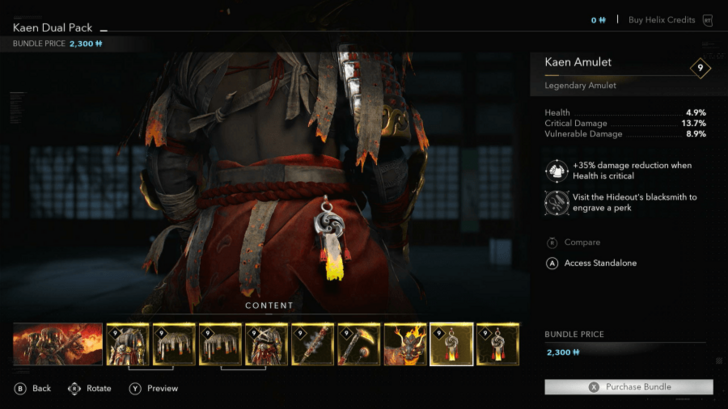 AC Shadows Kaen Amulet Location in DLC