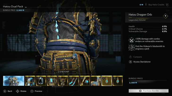 AC Shadows Hatou Dragon Orb Amulet Location in DLC