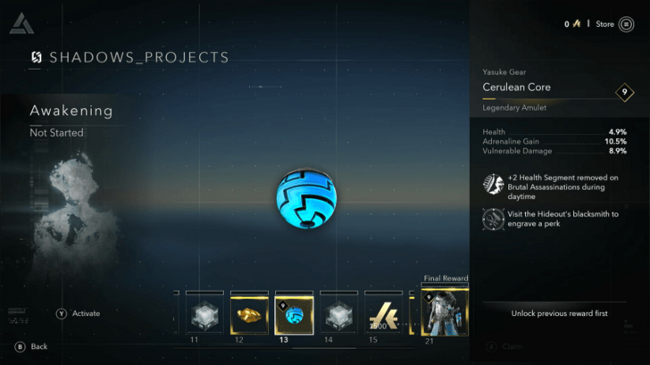 AC Shadows Cerulean Core Location in DLC