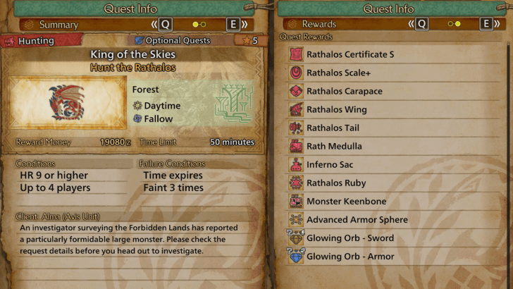 King of the Skies Quest Reward