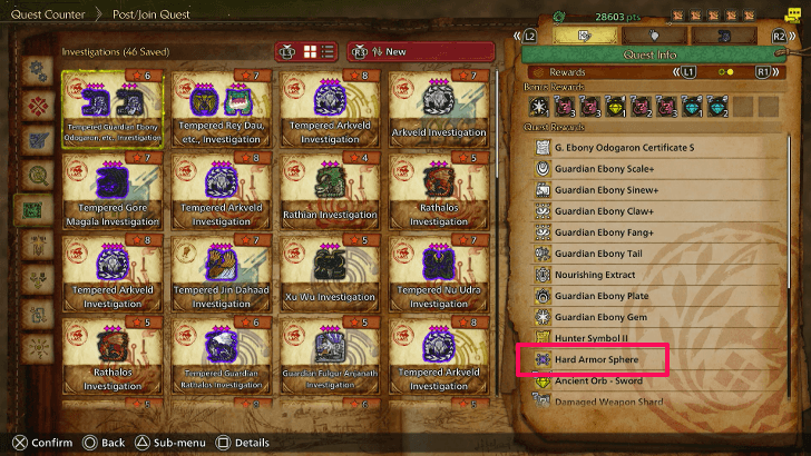 Investigations and Armor Spheres