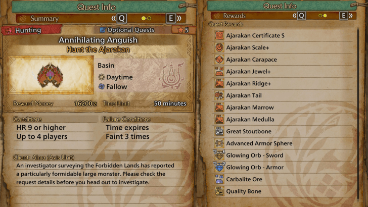 Annihilating Anguish Quest Reward