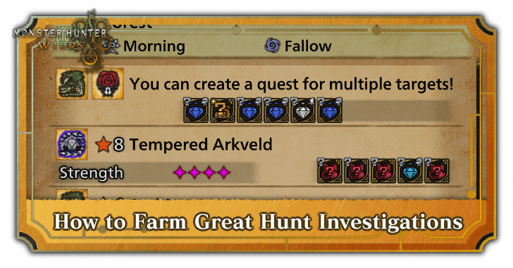 Monster Hunter Wilds - How to Farm Great Hunt Investigations
