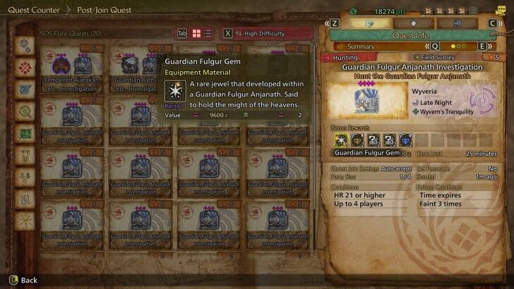 Guardian Fulgur Anjanath SOS Flare