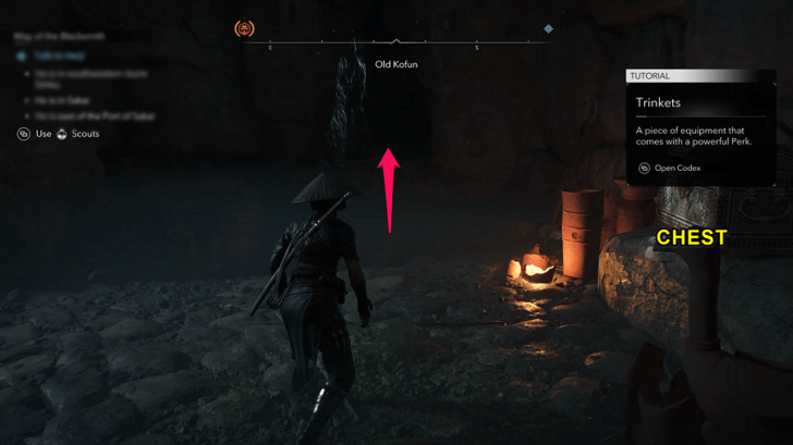 Exit to Left of the Chest