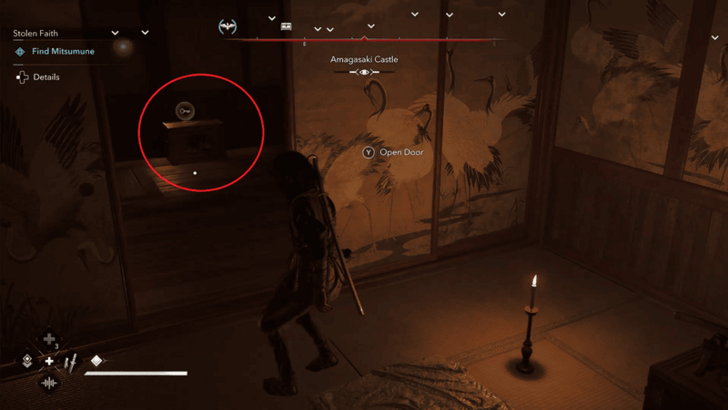 Amagasaki Castle Kura Key overworld location