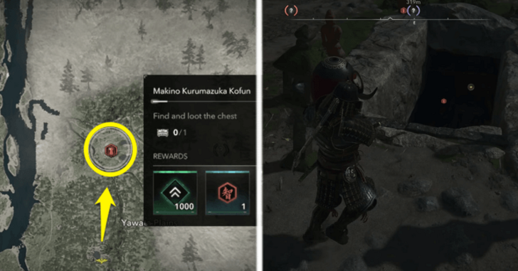 Makino Kurumazuka Map View and Entrance