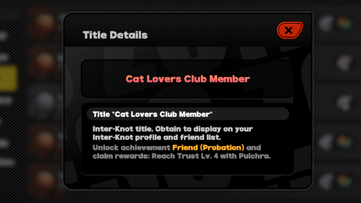 Her Mask (III) - Get Cat Lovers Club Member Title