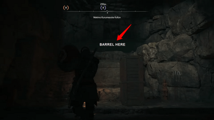 Place Barrel Above the Steps