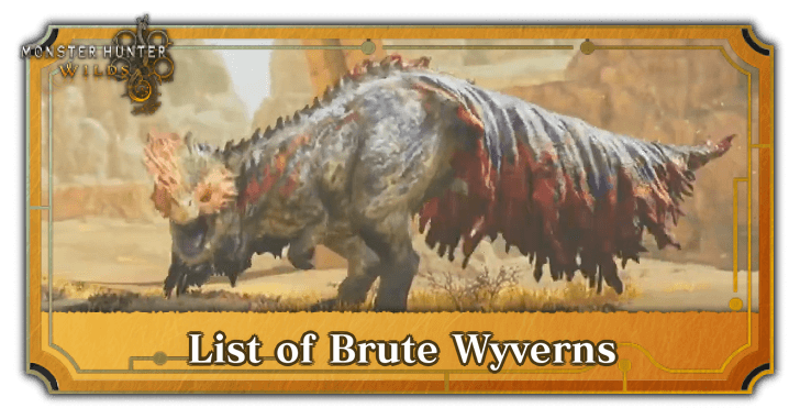 List of Brute Wyverns