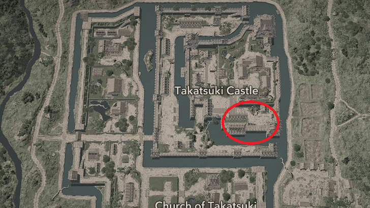 Takatsuki Castle Samurai Dasiho 1 Map Location