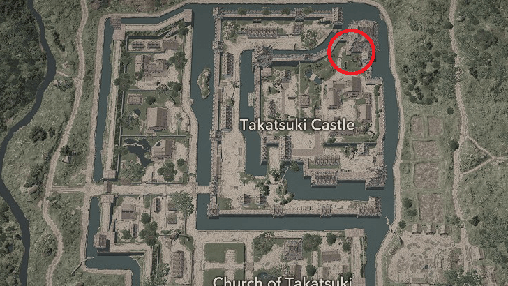 Takatsuki Castle Samurai Dasiho 3 Map Location