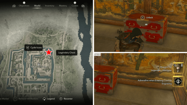 AC Shadows Peasant Hat Location in Izumi Settsu