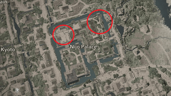 Nijo Palace Samurai Dasiho Locations