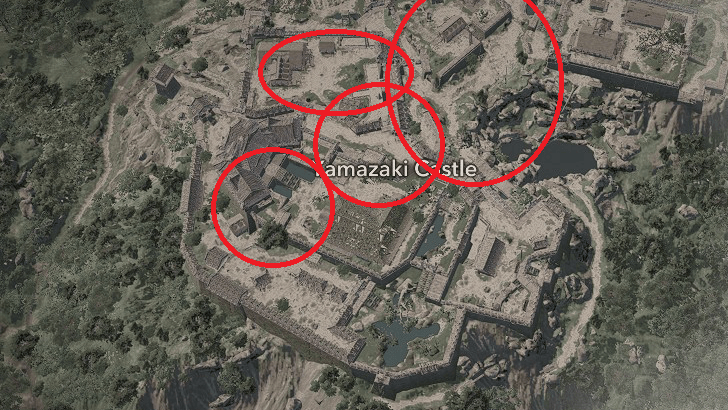 Yamazaki Castle Samurai Dasiho Locations
