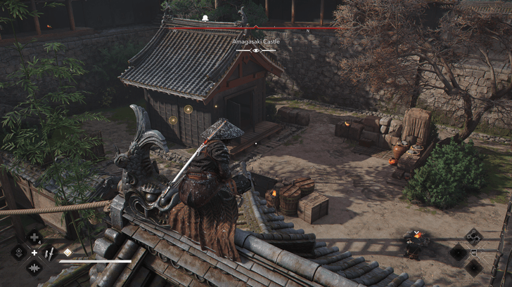 Amagasaki Castle Storage Shed overworld location