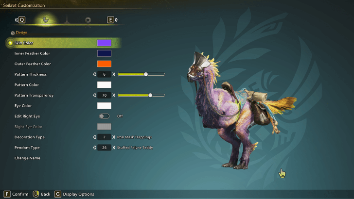 Nona Seikret Customization