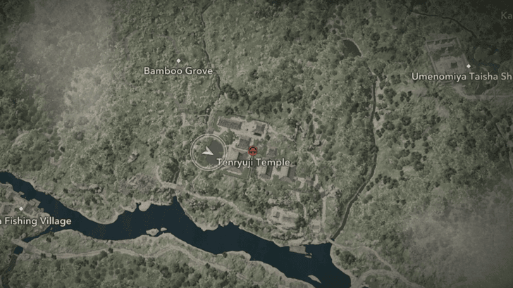Tenryuji Lost Page 3 Map Location