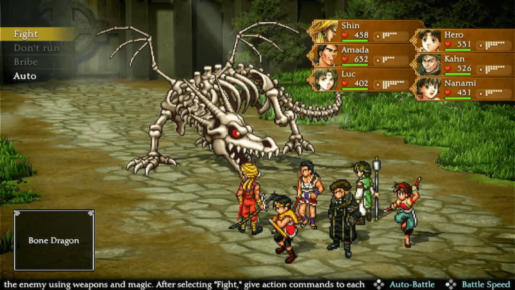 Suikoden 2 - Bone Dragon Boss Fight