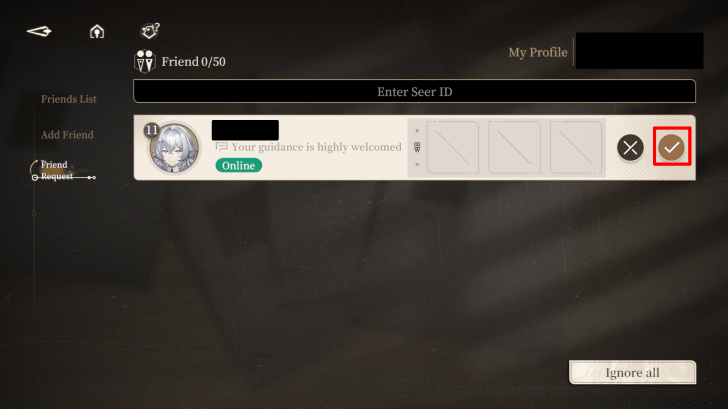 Black Beacon Search Friend