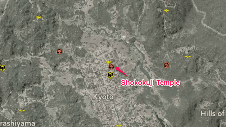 Shokokuji Temple Location