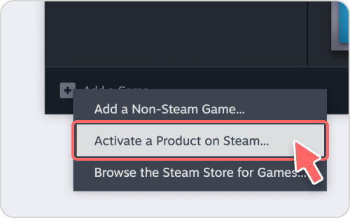 Activate Steam Key Step 2