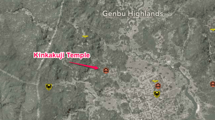Kinkakuji Temple Map Location
