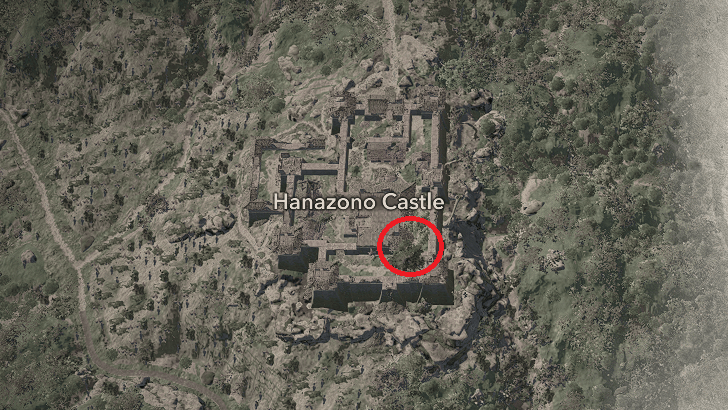 Hanazono Castle Samurai Dasiho 1 Map Location