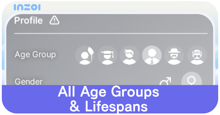inZOI All Age Groups and Lifespans