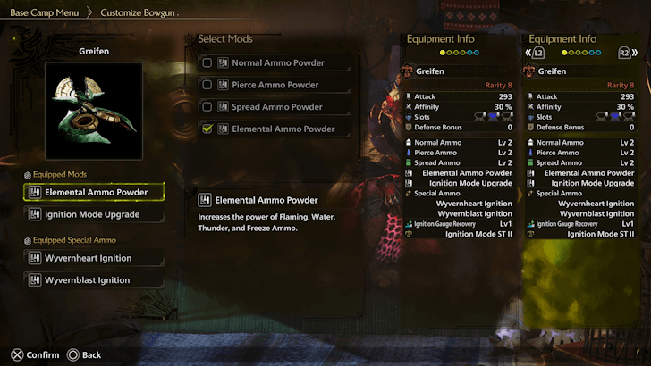 Bowgun Mods - Tent Select Mods