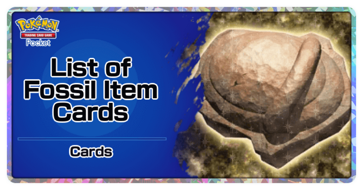 Pokemon TCG Pocket - List of Fossil Item Cards