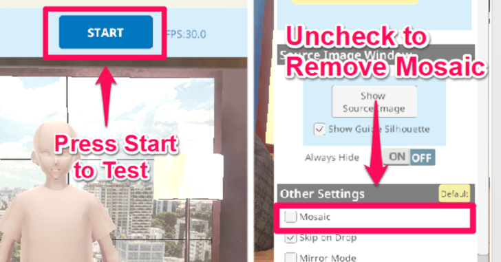 Start to Test and Remove Mosaic