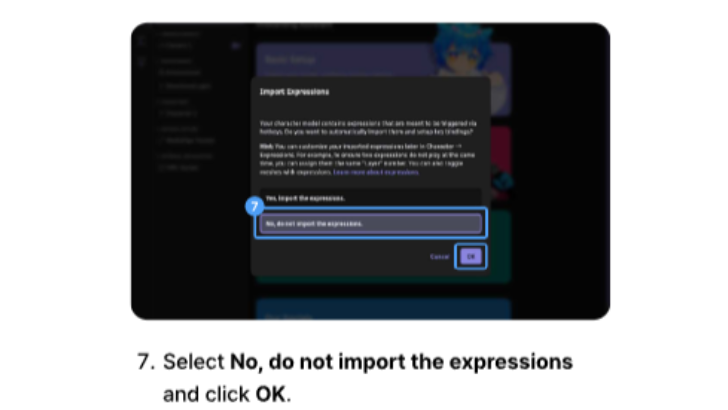 Warudo Import Expression