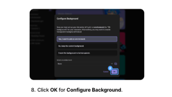 Warudo Configure Background