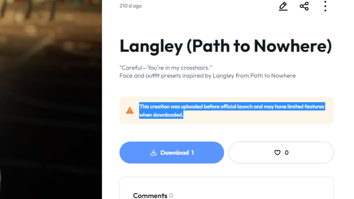 Character Studio Demo Warning