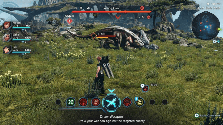 Xenoblade Chronicles X Definitive Edition Press A or Y While Holding R